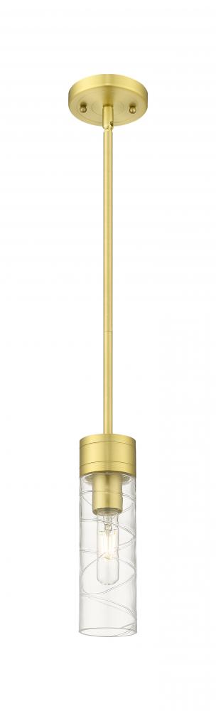 Boreas - 1 Light - 3 inch - Satin Gold - Stem Hung - Mini Pendant