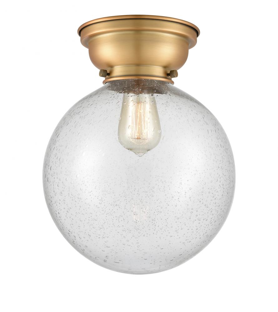 Beacon - 1 Light - 10 inch - Brushed Brass - Flush Mount