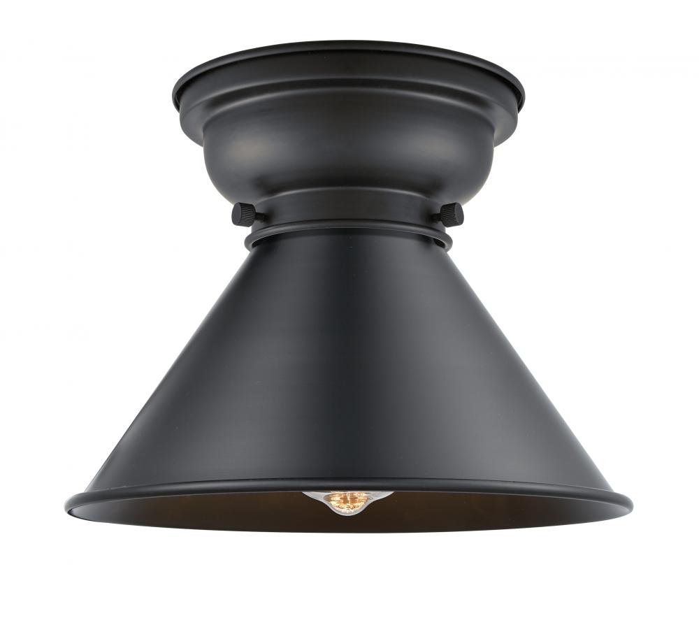 Briarcliff - 1 Light - 10 inch - Matte Black - Flush Mount