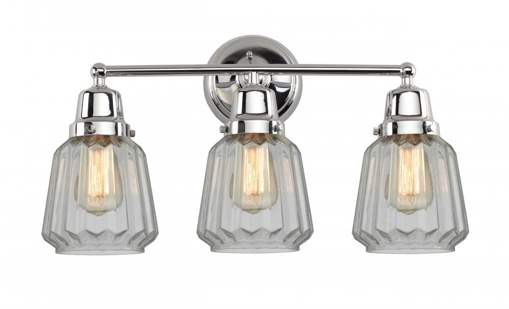 Chatham - 3 Light - 22 inch - Polished Chrome - Bath Vanity Light