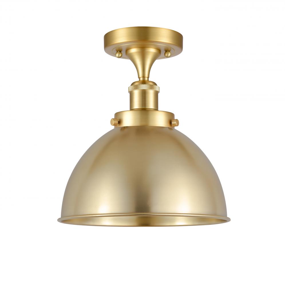 Derby - 1 Light - 10 inch - Satin Gold - Semi-Flush Mount