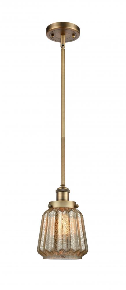 Chatham - 1 Light - 6 inch - Brushed Brass - Mini Pendant