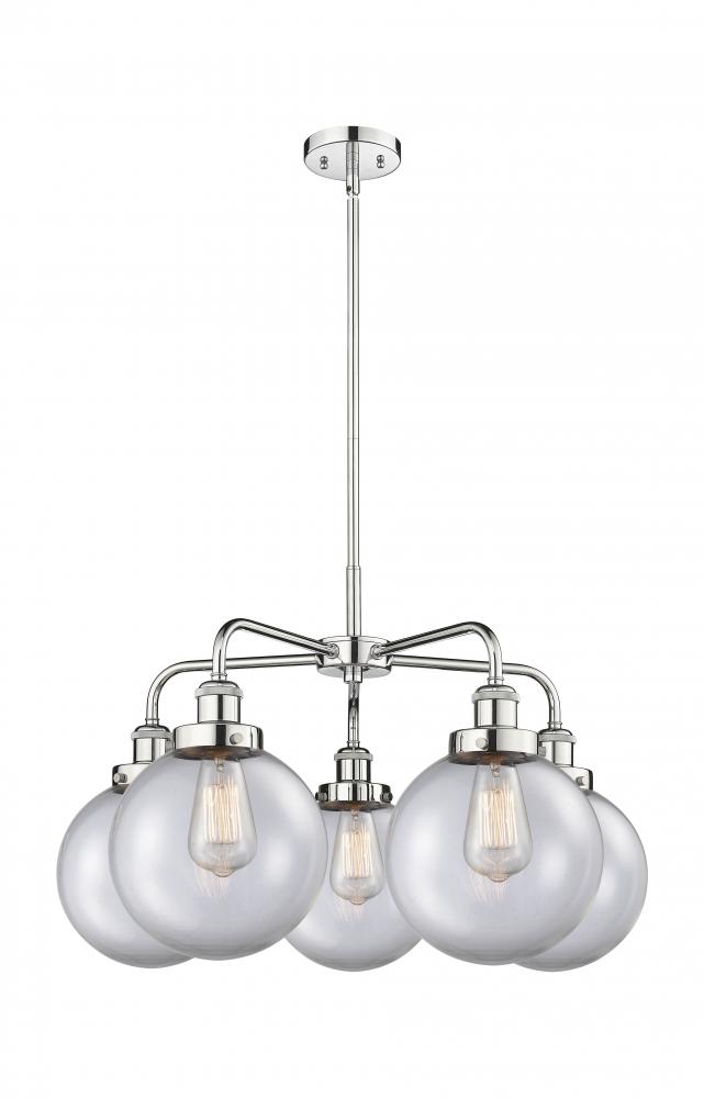 Whitney - 5 Light - 27 inch - Polished Chrome - Chandelier