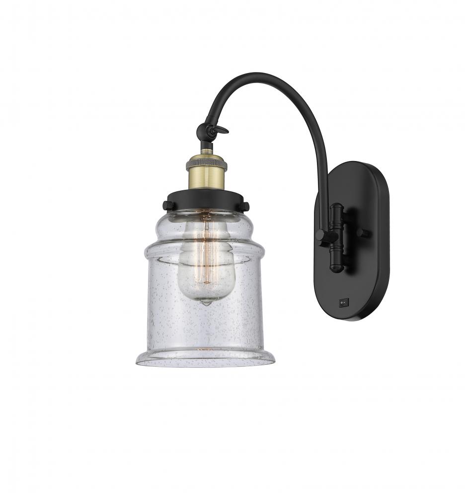 Canton - 1 Light - 7 inch - Black Antique Brass - Sconce