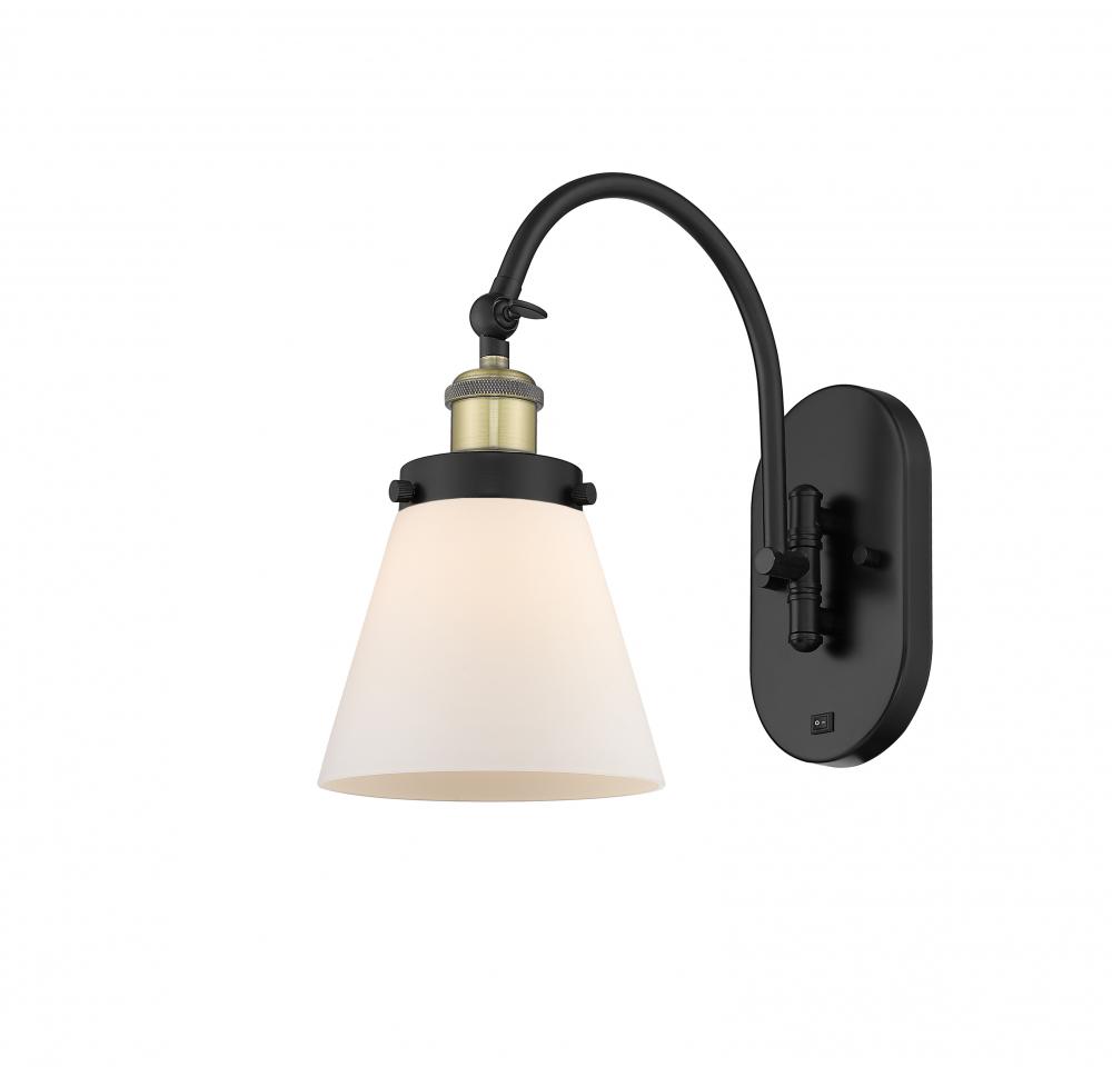 Cone - 1 Light - 6 inch - Black Antique Brass - Sconce