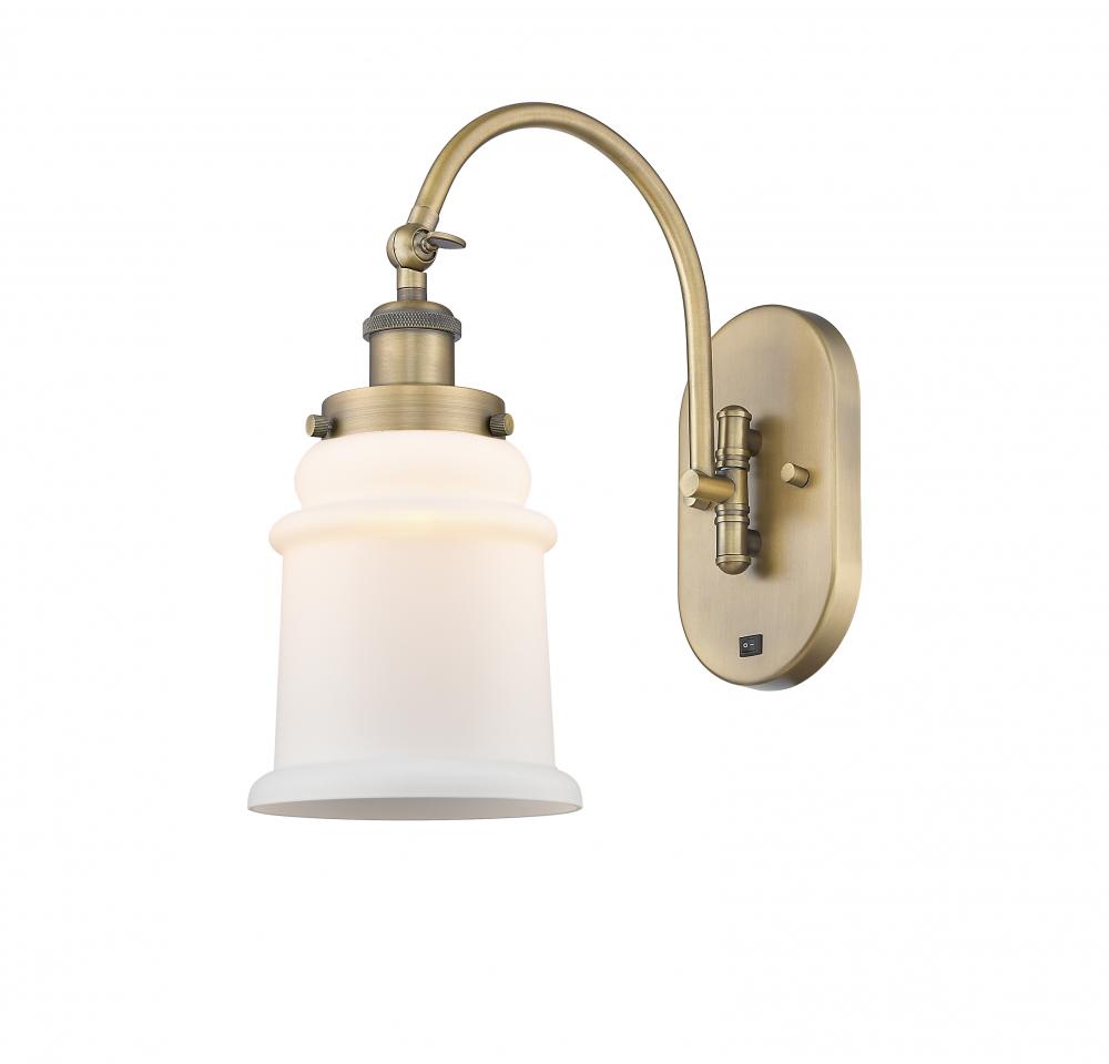 Canton - 1 Light - 7 inch - Brushed Brass - Sconce