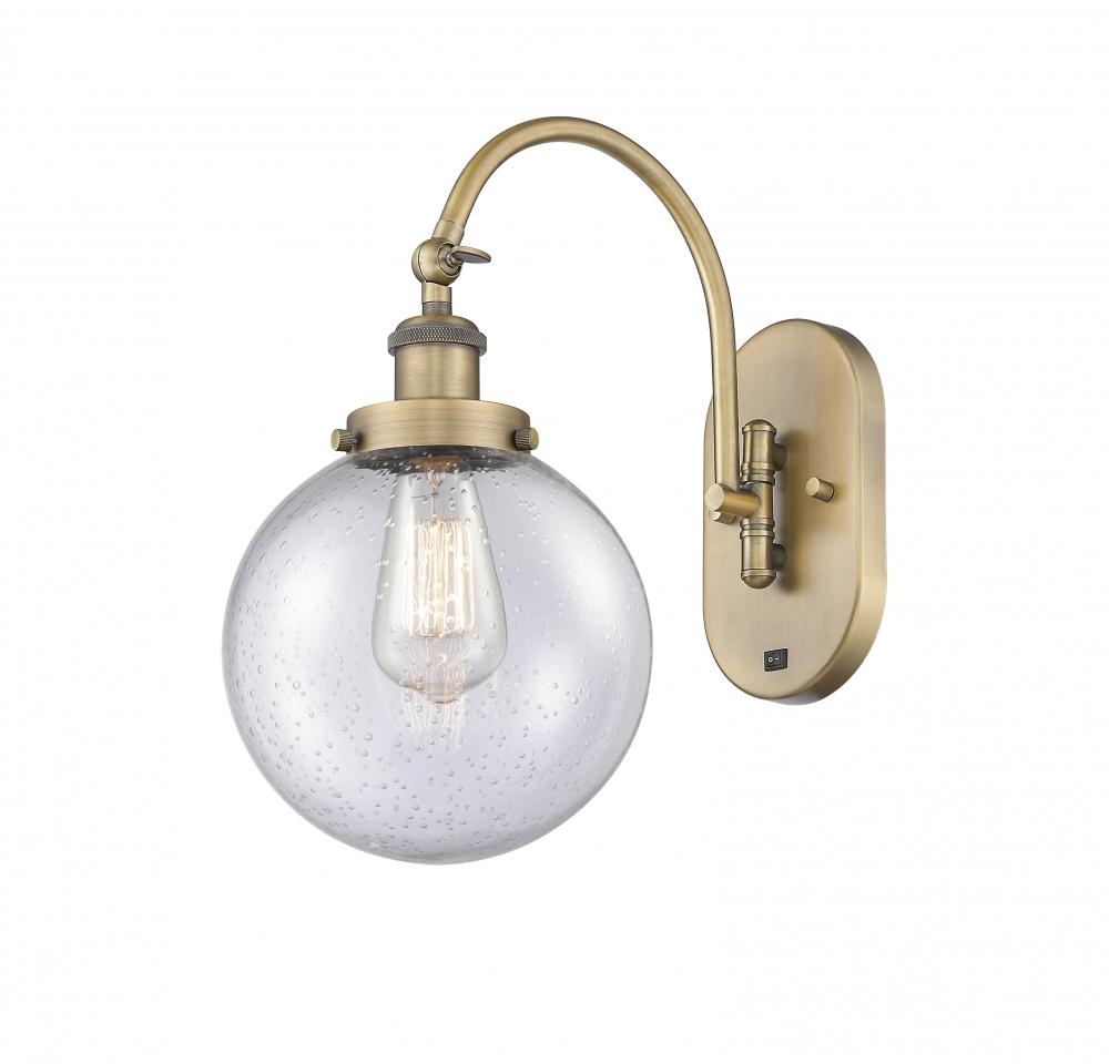 Beacon - 1 Light - 8 inch - Brushed Brass - Sconce