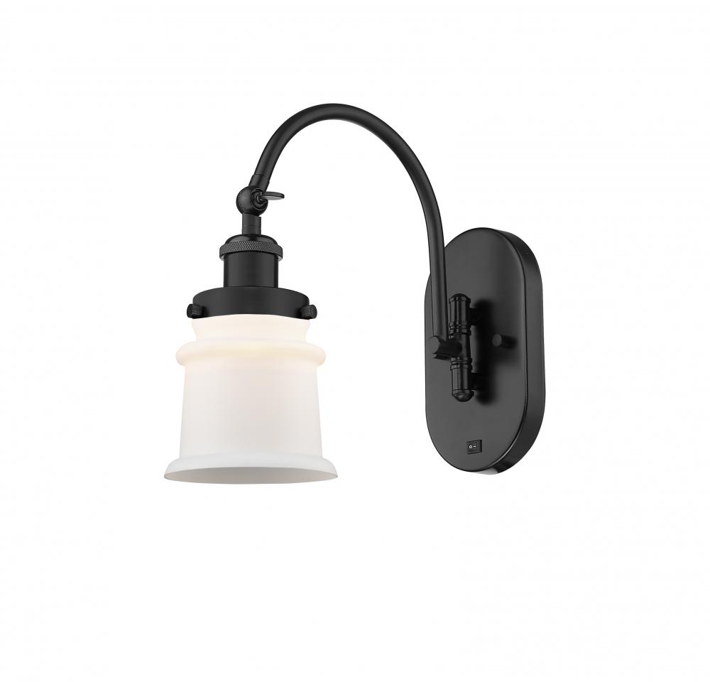 Canton - 1 Light - 7 inch - Matte Black - Sconce