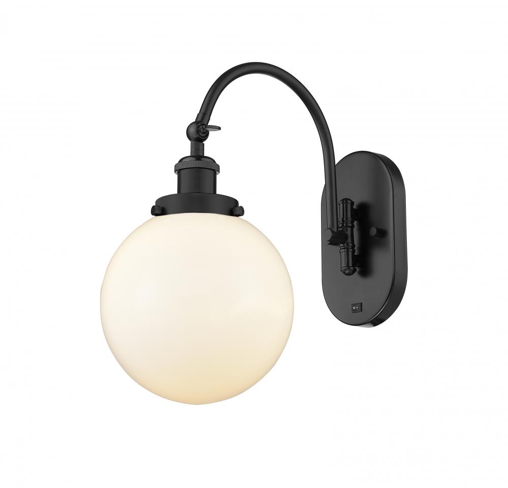 Beacon - 1 Light - 8 inch - Matte Black - Sconce