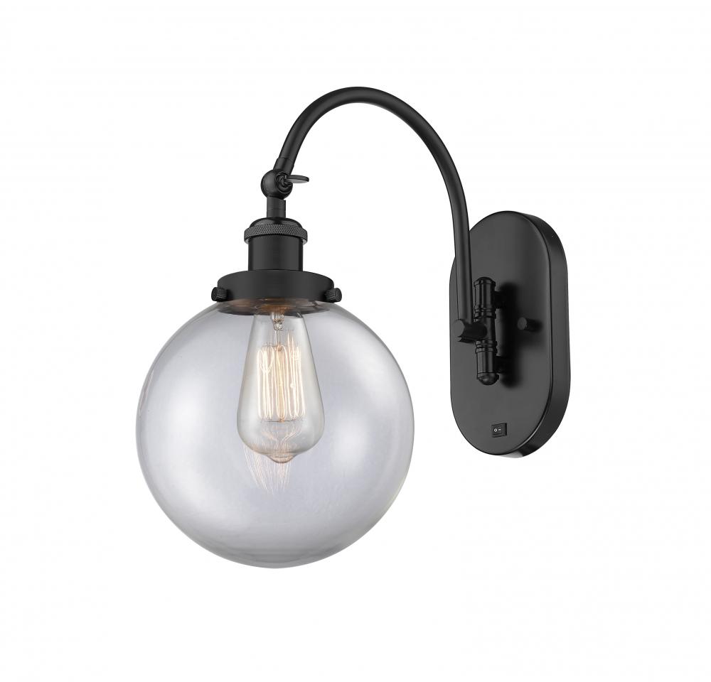 Beacon - 1 Light - 8 inch - Matte Black - Sconce