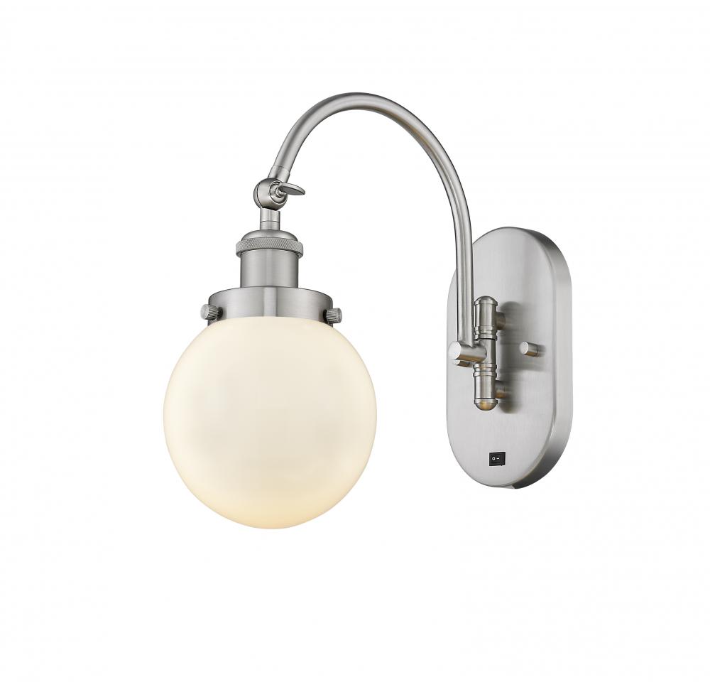 Beacon - 1 Light - 6 inch - Brushed Satin Nickel - Sconce