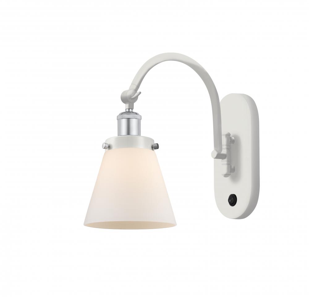 Cone - 1 Light - 6 inch - White Polished Chrome - Sconce