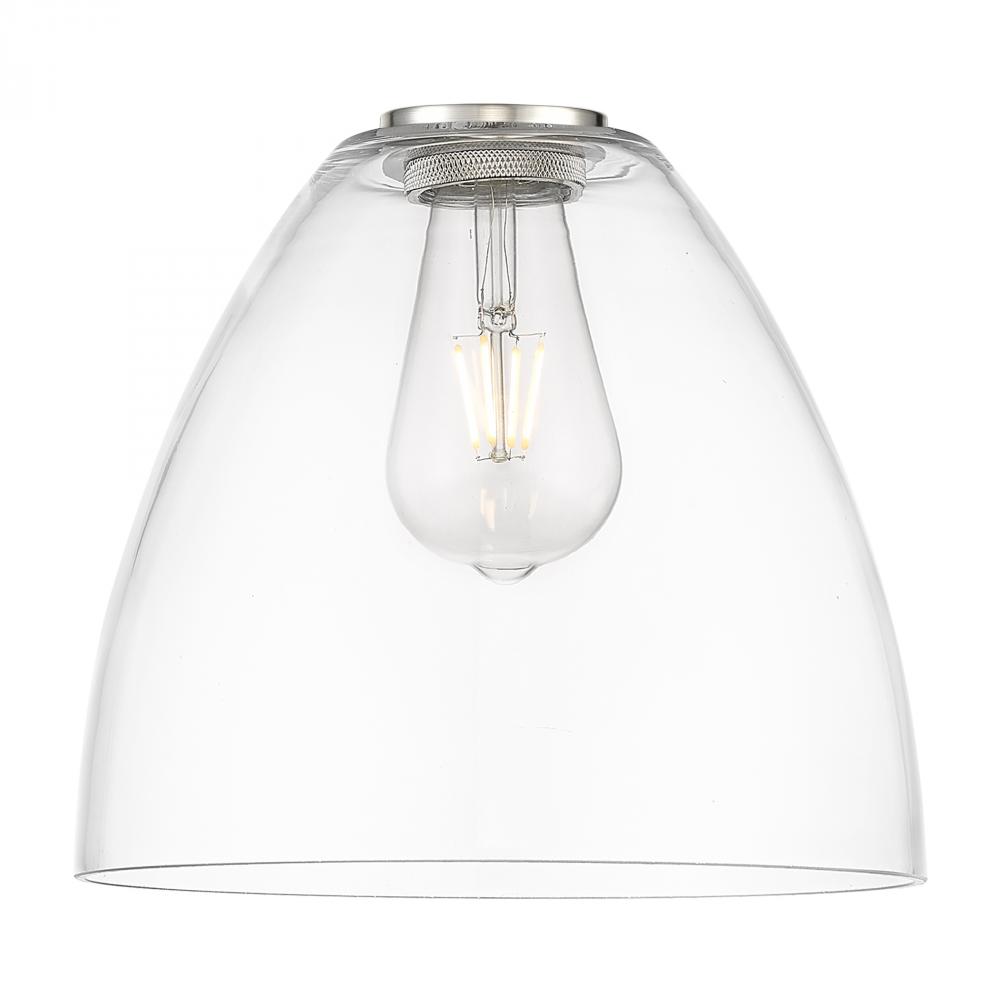 Bristol Glass Light 9 inch Clear Glass