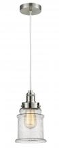 Innovations Lighting 100SN-10W-1H-SN-G184 - Edison - 1 Light - 8 inch - Satin Nickel - Cord hung - Mini Pendant