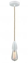 Innovations Lighting 100W-10RE-4W - Fairchild - 1 Light - 2 inch - White - Cord hung - Mini Pendant