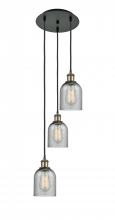 Innovations Lighting 113B-3P-BAB-G257 - Caledonia - 3 Light - 12 inch - Black Antique Brass - Cord Hung - Multi Pendant