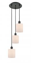 Innovations Lighting 113B-3P-BK-G111 - Cobbleskill - 3 Light - 12 inch - Matte Black - Cord Hung - Multi Pendant