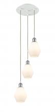 Innovations Lighting 113B-3P-WPC-G651-6 - Cindyrella - 3 Light - 13 inch - White Polished Chrome - Cord Hung - Multi Pendant