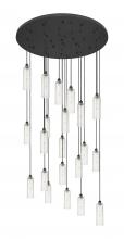  148BK-B-21P-BK-G434-12SDY - Crown Point - 21 Light - 48 inch - Matte Black - Multi Pendant