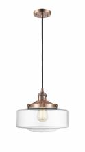 Innovations Lighting 201C-AC-G692-12 - Bridgeton - 1 Light - 12 inch - Antique Copper - Cord hung - Mini Pendant