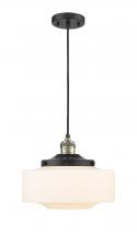 Innovations Lighting 201C-BAB-G691-12 - Bridgeton - 1 Light - 12 inch - Black Antique Brass - Cord hung - Mini Pendant