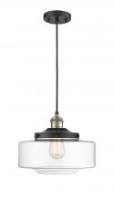 Innovations Lighting 201C-BAB-G692-12 - Bridgeton - 1 Light - 12 inch - Black Antique Brass - Cord hung - Mini Pendant