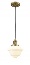 Innovations Lighting 201C-BB-G531 - Oxford - 1 Light - 7 inch - Brushed Brass - Cord hung - Mini Pendant