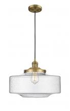 Innovations Lighting 201C-BB-G694-16 - Bridgeton - 1 Light - 16 inch - Brushed Brass - Cord hung - Mini Pendant