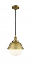 Innovations Lighting 201C-BB-HFS-81-BB - Hampden - 1 Light - 9 inch - Brushed Brass - Cord hung - Mini Pendant