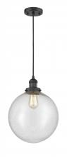 Innovations Lighting 201C-BK-G204-12 - Beacon - 1 Light - 12 inch - Matte Black - Cord hung - Mini Pendant