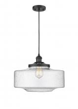  201C-BK-G694-16 - Bridgeton - 1 Light - 16 inch - Matte Black - Cord hung - Mini Pendant