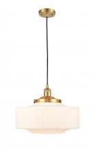 Innovations Lighting 201C-SG-G691-16 - Bridgeton - 1 Light - 16 inch - Satin Gold - Cord hung - Mini Pendant