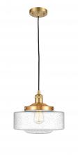 Innovations Lighting 201C-SG-G694-12 - Bridgeton - 1 Light - 12 inch - Satin Gold - Cord hung - Mini Pendant