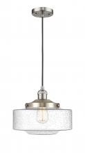 Innovations Lighting 201C-SN-G694-12 - Bridgeton - 1 Light - 12 inch - Brushed Satin Nickel - Cord hung - Mini Pendant