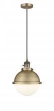 Innovations Lighting 201CSW-BB-HFS-81-BB - Hampden - 1 Light - 9 inch - Brushed Brass - Cord hung - Mini Pendant