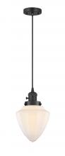 Innovations Lighting 201CSW-BK-G661-7 - Bullet - 1 Light - 7 inch - Matte Black - Cord hung - Mini Pendant