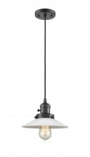 Innovations Lighting 201CSW-OB-G1 - Halophane - 1 Light - 9 inch - Oil Rubbed Bronze - Cord hung - Mini Pendant