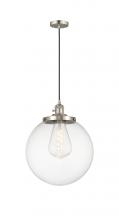 Innovations Lighting 201CSW-SN-G202-14 - Beacon - 1 Light - 14 inch - Brushed Satin Nickel - Cord hung - Mini Pendant