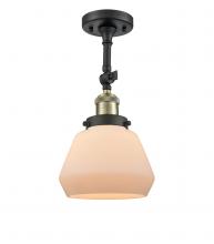 Innovations Lighting 201F-BAB-G171 - Fulton - 1 Light - 7 inch - Black Antique Brass - Semi-Flush Mount