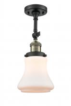 Innovations Lighting 201F-BAB-G191 - Bellmont - 1 Light - 6 inch - Black Antique Brass - Semi-Flush Mount