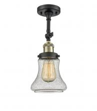 Innovations Lighting 201F-BAB-G194 - Bellmont - 1 Light - 6 inch - Black Antique Brass - Semi-Flush Mount