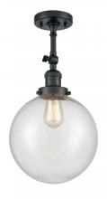 Innovations Lighting 201F-BK-G204-10 - Beacon - 1 Light - 10 inch - Matte Black - Semi-Flush Mount