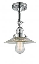 Innovations Lighting 201F-PC-G2 - Halophane - 1 Light - 9 inch - Polished Chrome - Semi-Flush Mount