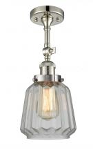 Innovations Lighting 201F-PN-G142 - Chatham - 1 Light - 7 inch - Polished Nickel - Semi-Flush Mount