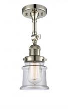 Innovations Lighting 201F-PN-G182S - Canton - 1 Light - 5 inch - Polished Nickel - Semi-Flush Mount