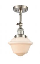 Innovations Lighting 201F-SN-G531 - Oxford - 1 Light - 7 inch - Brushed Satin Nickel - Semi-Flush Mount