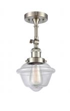 Innovations Lighting 201F-SN-G532 - Oxford - 1 Light - 7 inch - Brushed Satin Nickel - Semi-Flush Mount