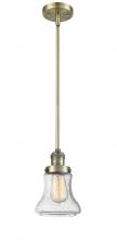  201S-AB-G194-LED - Bellmont - 1 Light - 7 inch - Antique Brass - Stem Hung - Mini Pendant