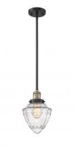 Innovations Lighting 201S-BAB-G664-7 - Bullet - 1 Light - 7 inch - Black Antique Brass - Stem Hung - Mini Pendant