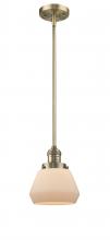 Innovations Lighting 201S-BB-G171 - Fulton - 1 Light - 7 inch - Brushed Brass - Stem Hung - Mini Pendant